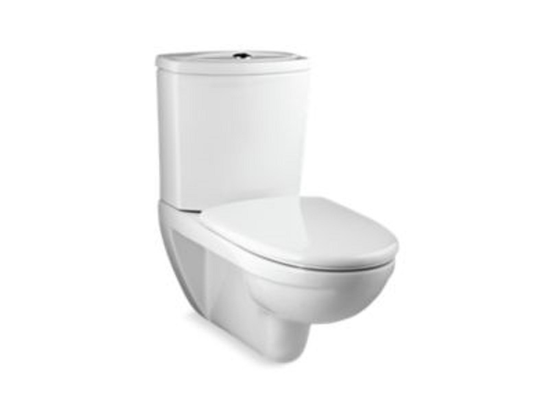 K-17661K-S-0 Odeon wall-hung toilet with exposed tank with Quiet-Close seat and cover