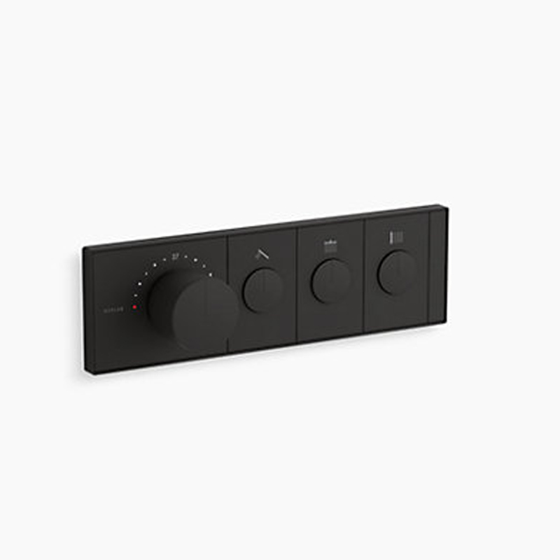 K-26347IN-9-BL Anthem™ Three-outlet recessed mechanical thermostatic valve control