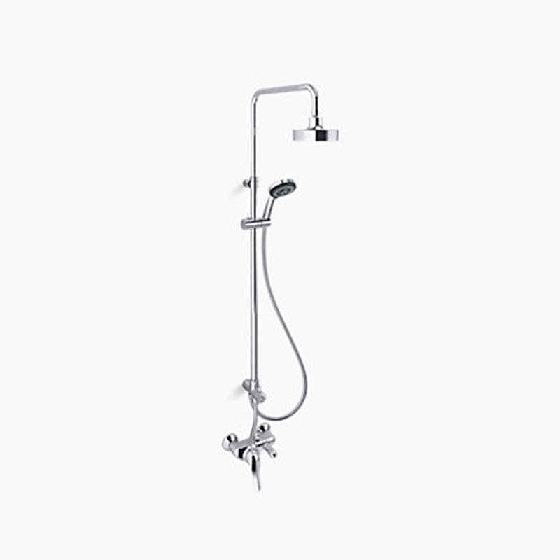K-72704IN-4-CP Odeon™ Wall-mount with straight shower column