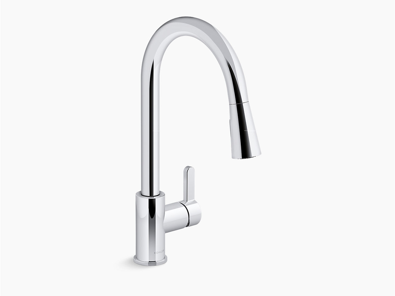 25981IN-4-CP Atom™ Pull-down kitchen sink faucet 2 Funtion