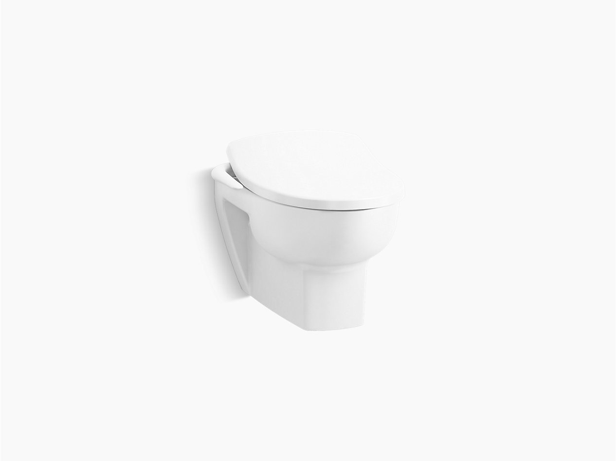 K-30439IN-0 Reach™ Eco Wall-hung round toilet with skirted trapway
