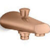 BATH SPOUT, W/ DIVERTER, FLAT FACE,160MM