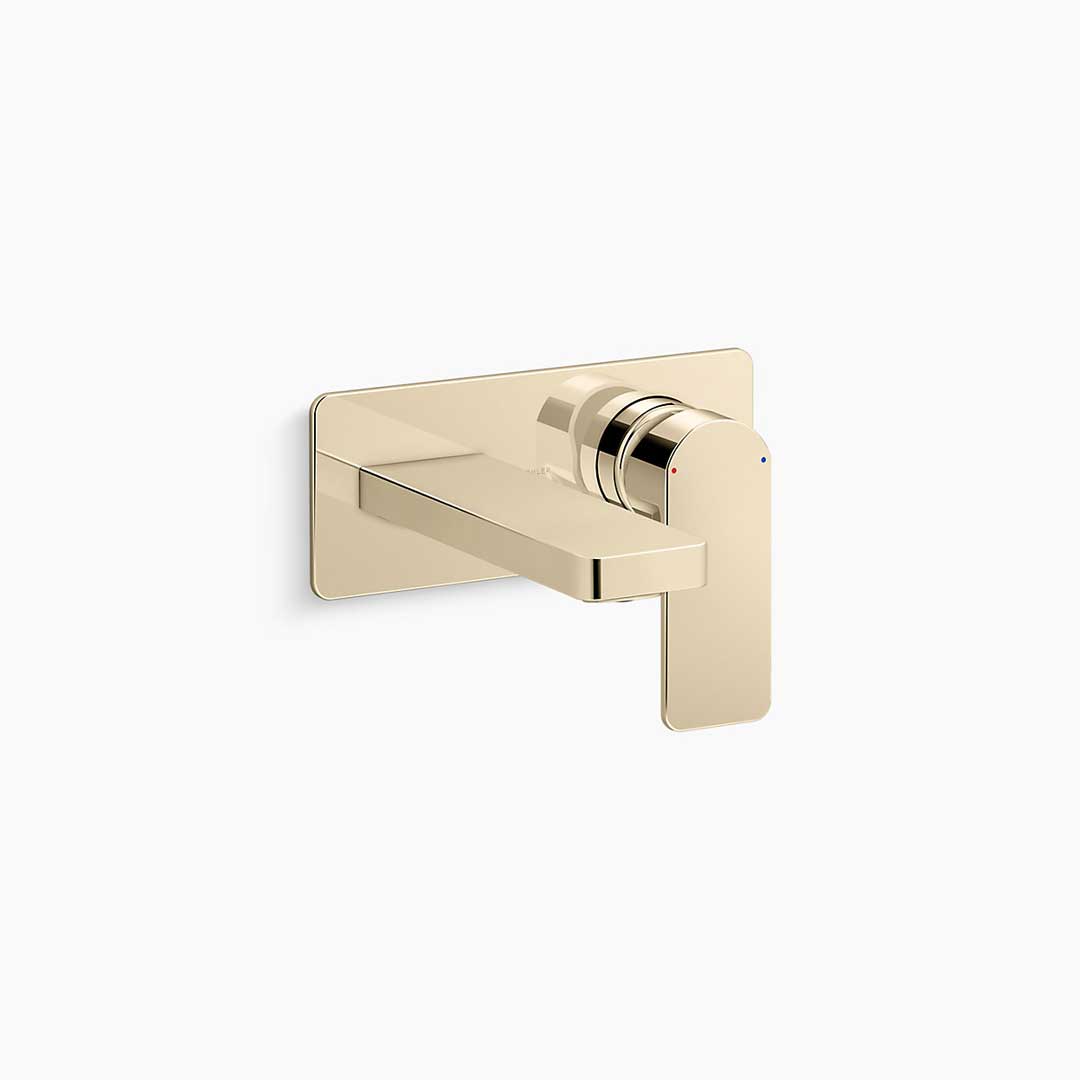 Parallel Wall-mount bathroom sink faucet, 9.0 lpm