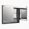Urbanity Two Door Lighted Mirrored Cabinet