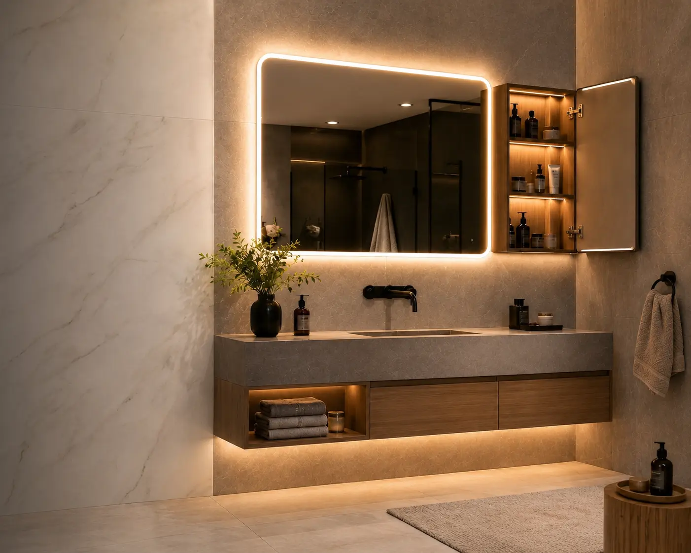 Kohler LED Bathroom Mirror & Cabinets: Upgrade Your Grooming Space