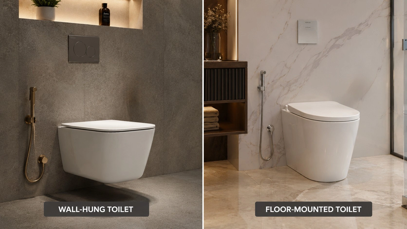 Wall-Hung Toilets vs Floor-Mounted Toilets: Which Kohler Toilet is Best?